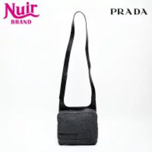Prada Wool Sport Body Bum Crossbody Belt Bag Shoulder Gray
